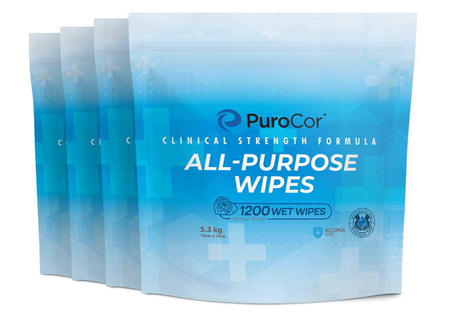 Premium All-Purpose Wipes - 4 x 1200 Count Rolls